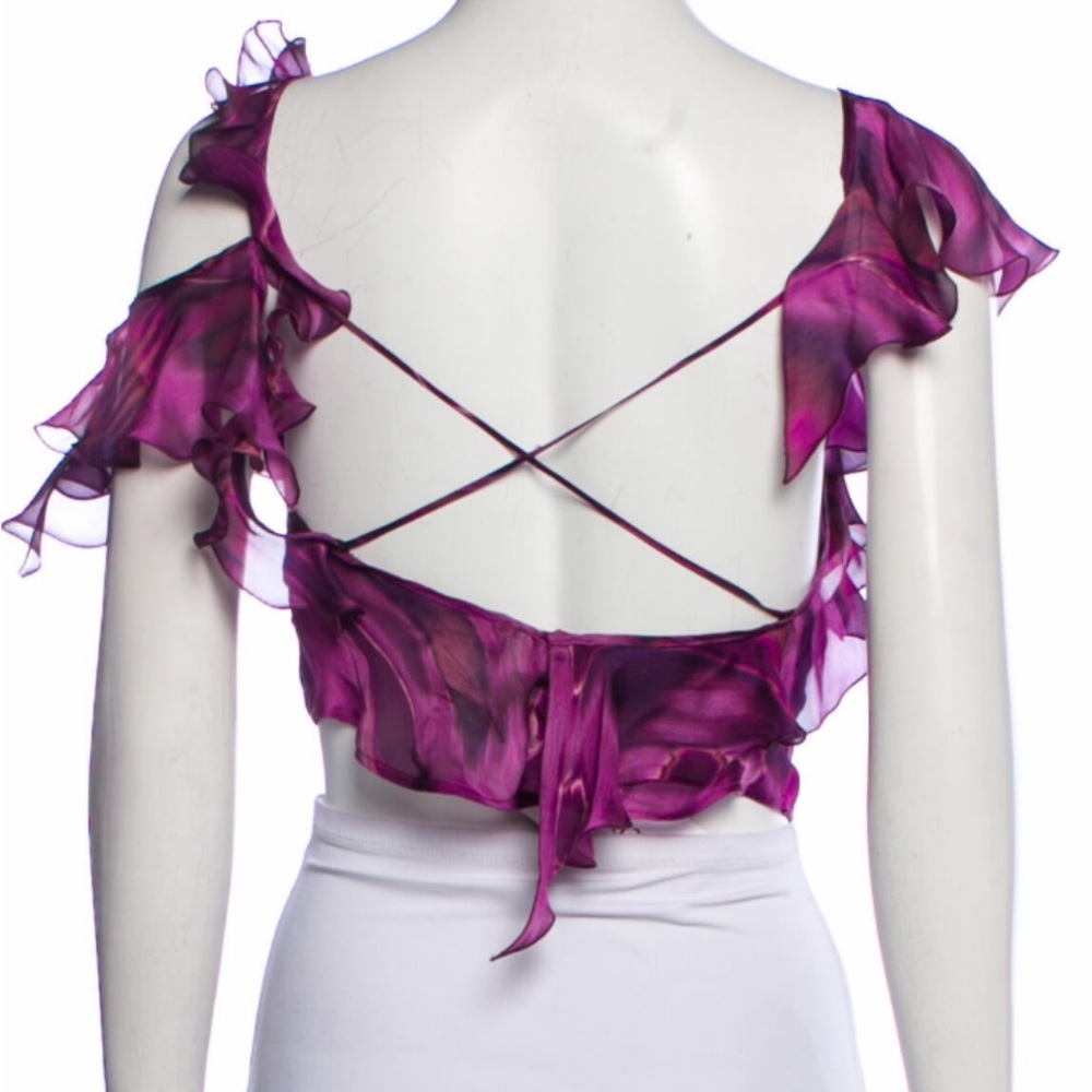 Silk crop blouse single owner, gently worn.